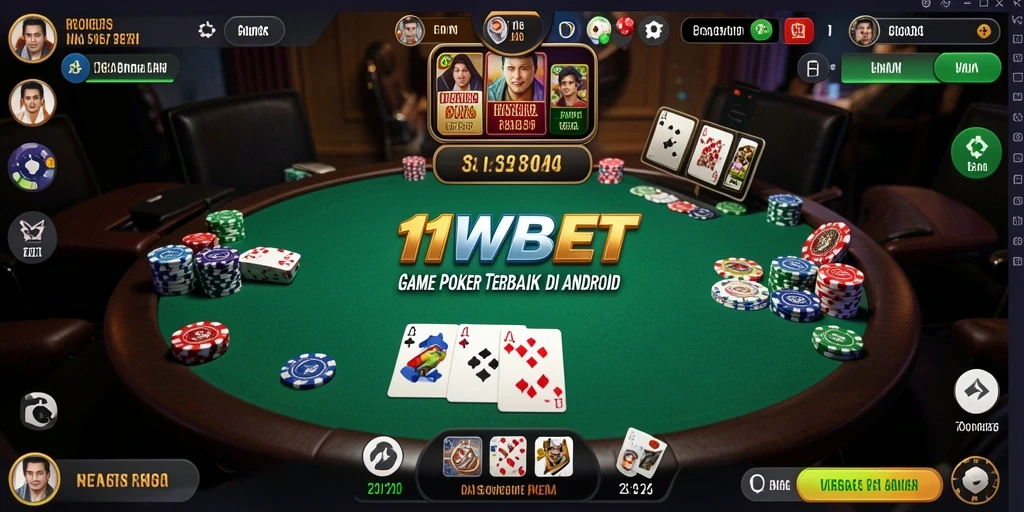 Screenshot gameplay 11WBET yang menampilkan momen seru dalam permainan Poker.