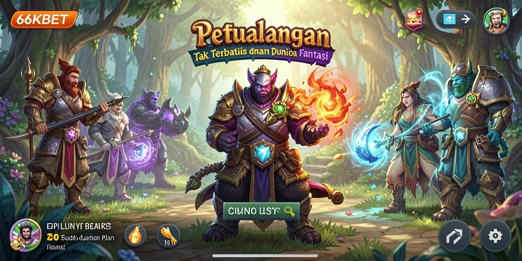 Gameplay seru 66KBET dengan grafis menawan dan tantangan menarik.