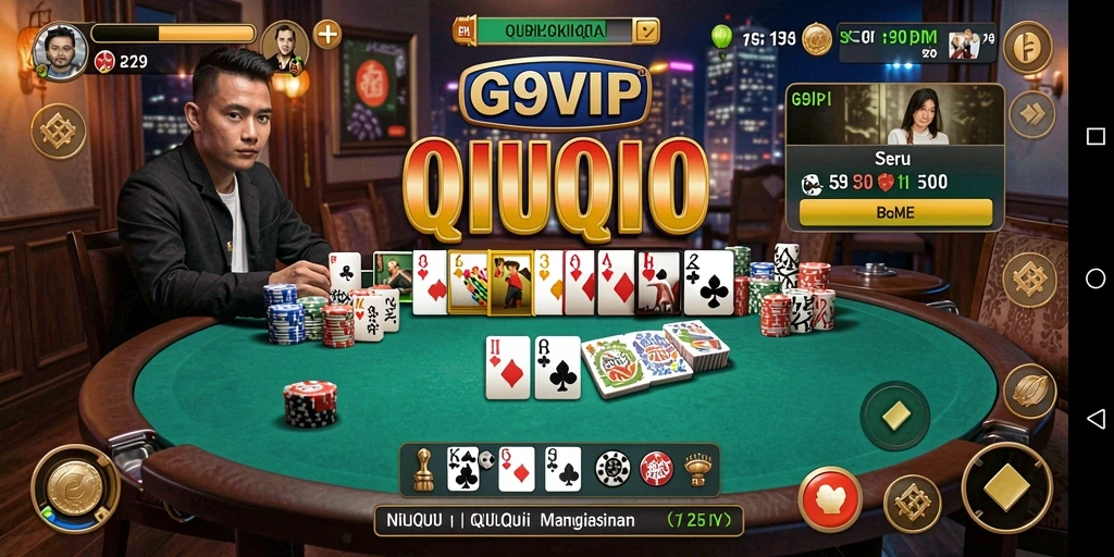 Tampilan gameplay QiuQiu yang seru di G9VIP.