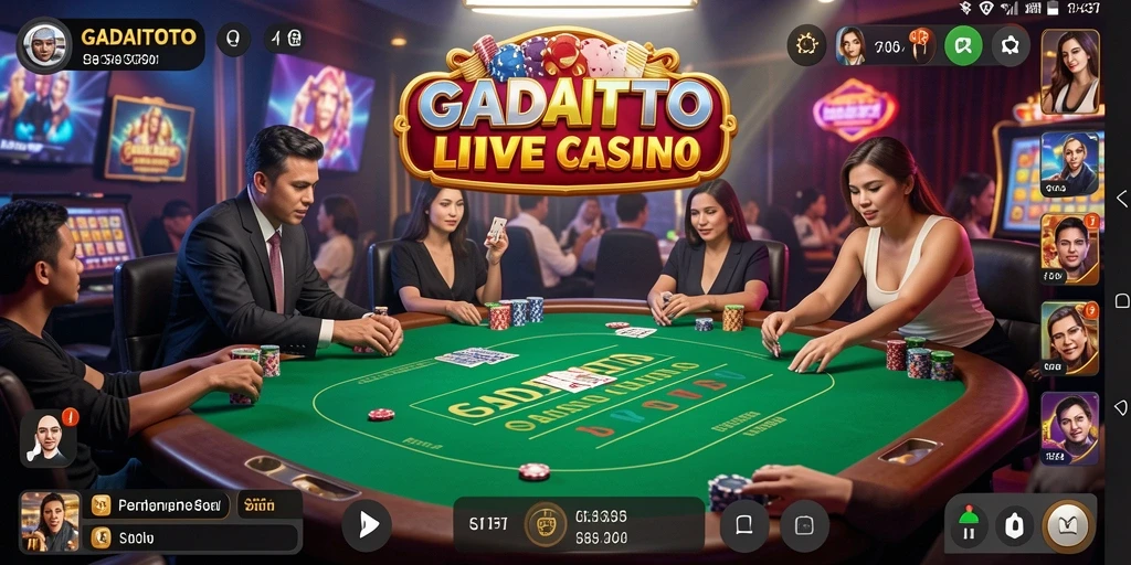 Gameplay seru di GADAITOTO dengan dealer langsung dan variasi permainan.