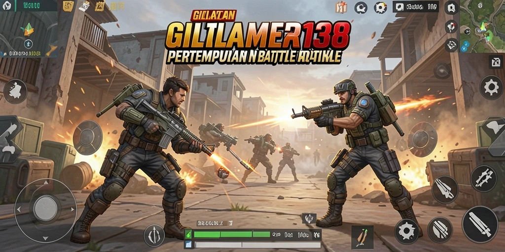 Gameplay GILA138 yang intens dan menegangkan di arena Battle Royale.