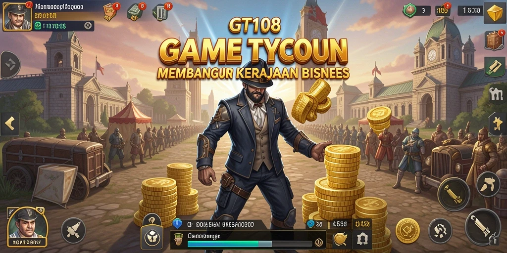 Tangkapan layar gameplay GT108 menunjukkan dinamika bisnis yang menarik.