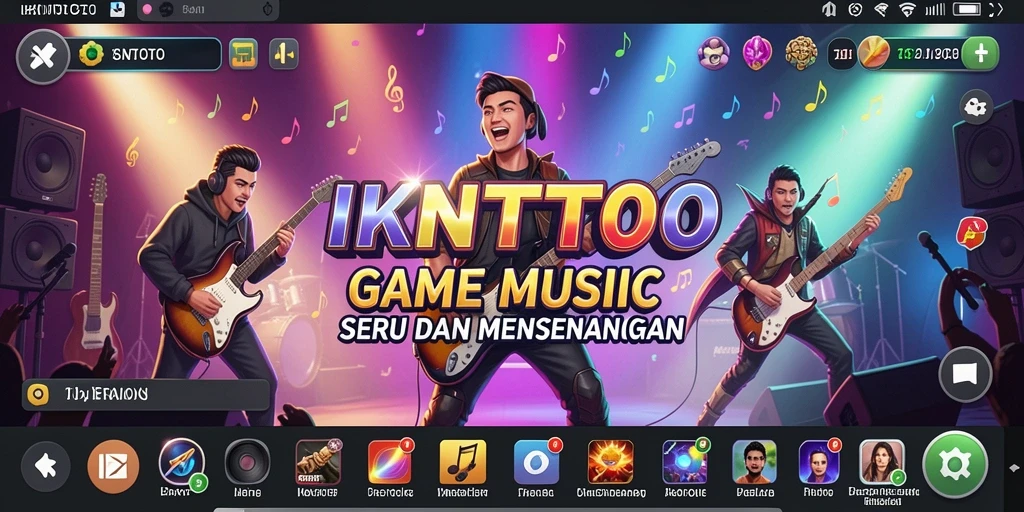 Tampilan gameplay <strong>IKNTOTO</strong> dengan tantangan musik yang menarik.