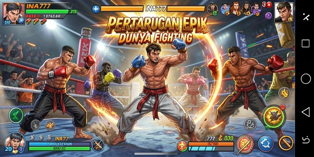 Gameplay <strong>INA777</strong> yang seru dan mendebarkan dalam pertarungan Fighting.