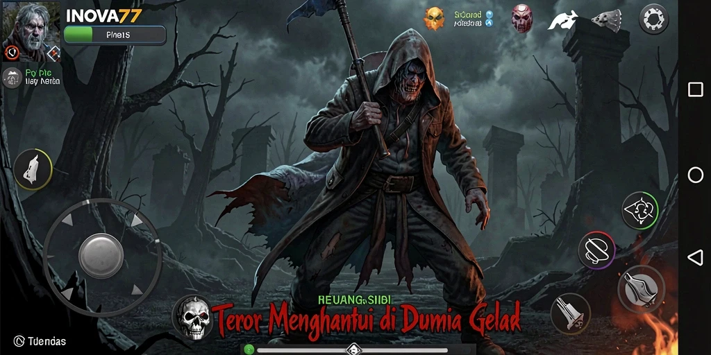 Gameplay menegangkan di dunia horor yang gelap dan misterius.