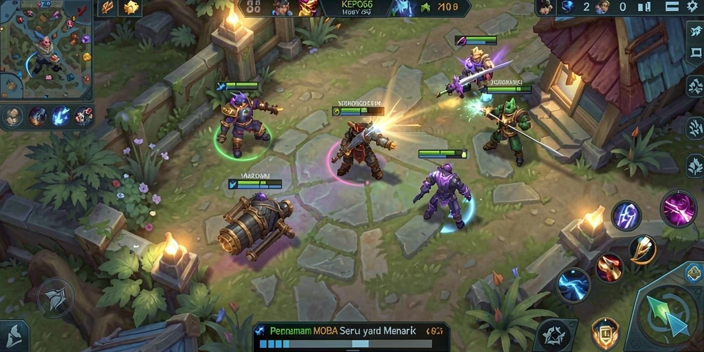 Tampilan gameplay seru di KEPO66 dengan strategi tim.