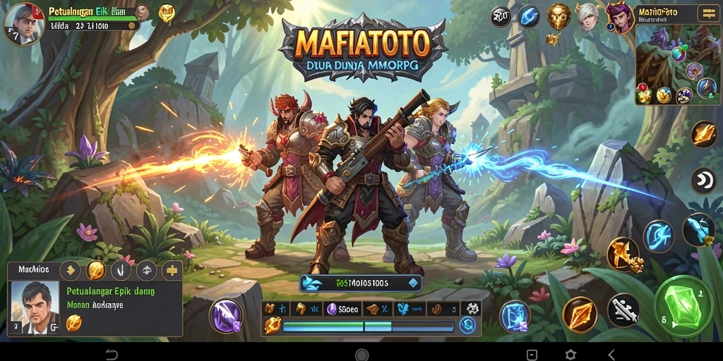 Tampilan gameplay yang memukau dari MAFIATOTO dalam dunia MMORPG.