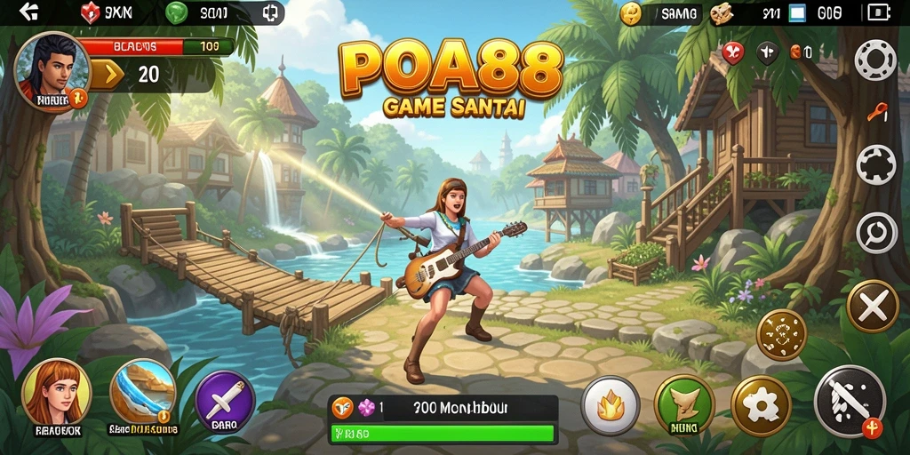 Tampilan gameplay <strong>POA88</strong> yang seru dan penuh warna.