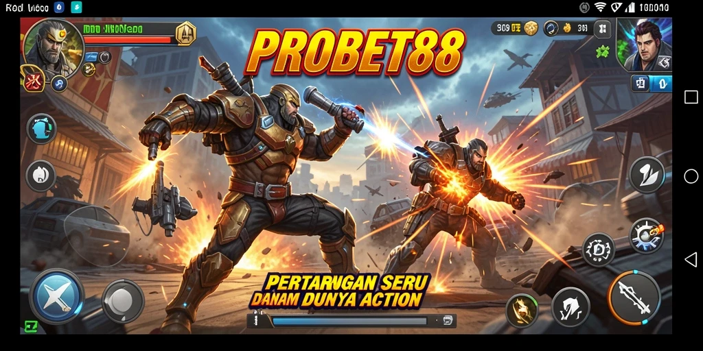 Tampilan utama PROBET88 dengan aksi pertarungan yang mendebarkan.