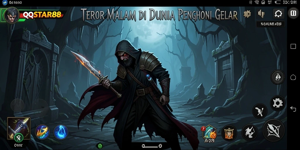 Screenshot utama QQSTAR88 menampilkan gameplay Horror yang mencekam.