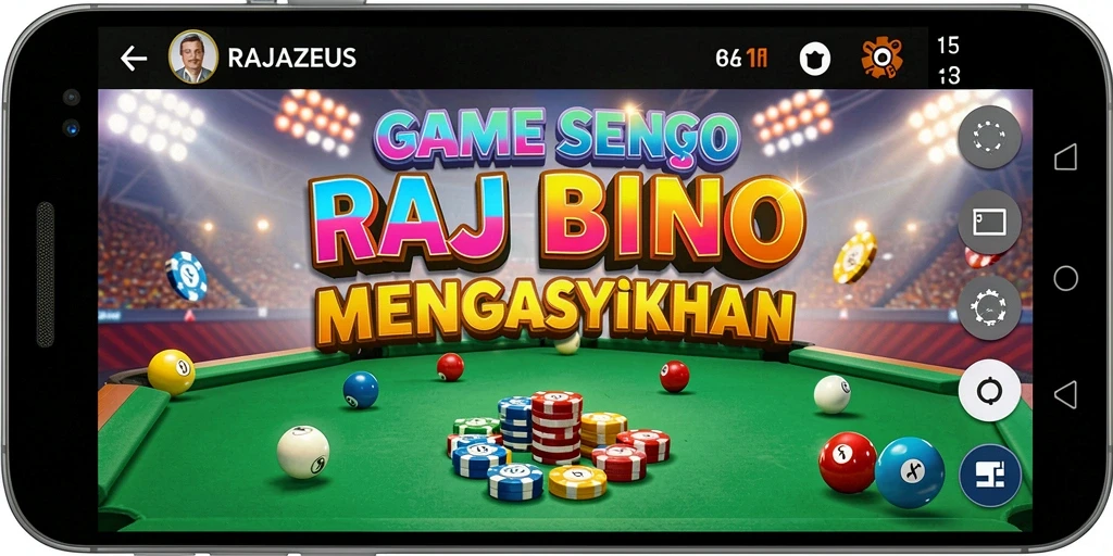 Tampilan gameplay seru dalam RAJAZEUS yang menampilkan keseruan bermain Bingo.