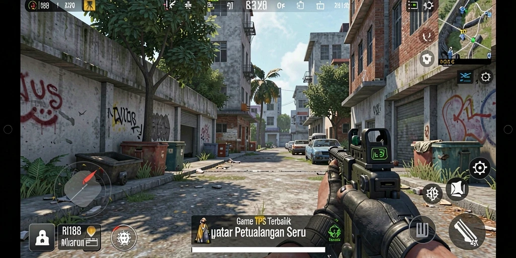 Tampilan aksi seru dalam gameplay RI188 yang menegangkan.