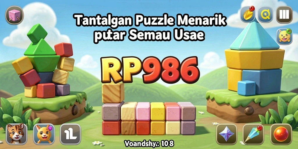 Tampilan gameplay seru dari RP886 dengan berbagai tantangan Puzzle.