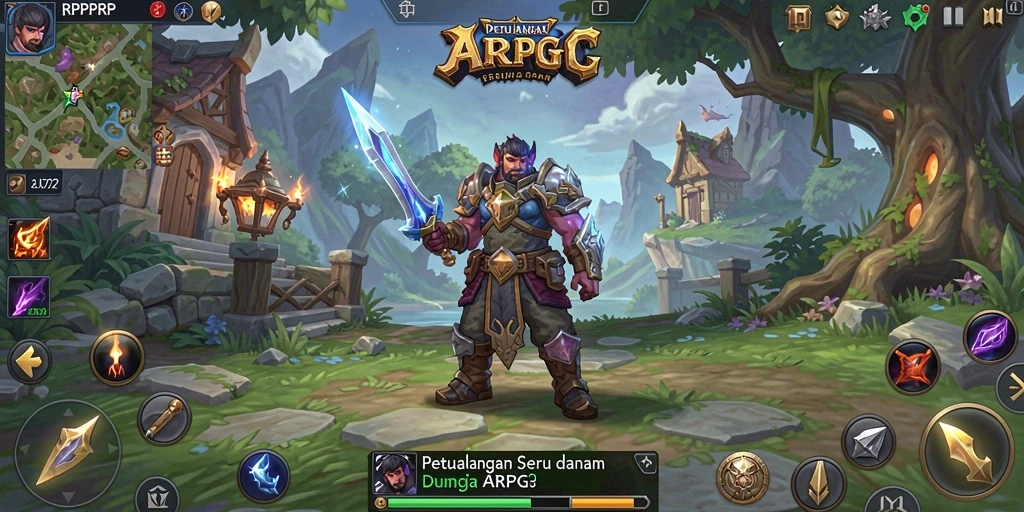 Tampilan gameplay seru dalam RPRPRP dengan aksi menegangkan.