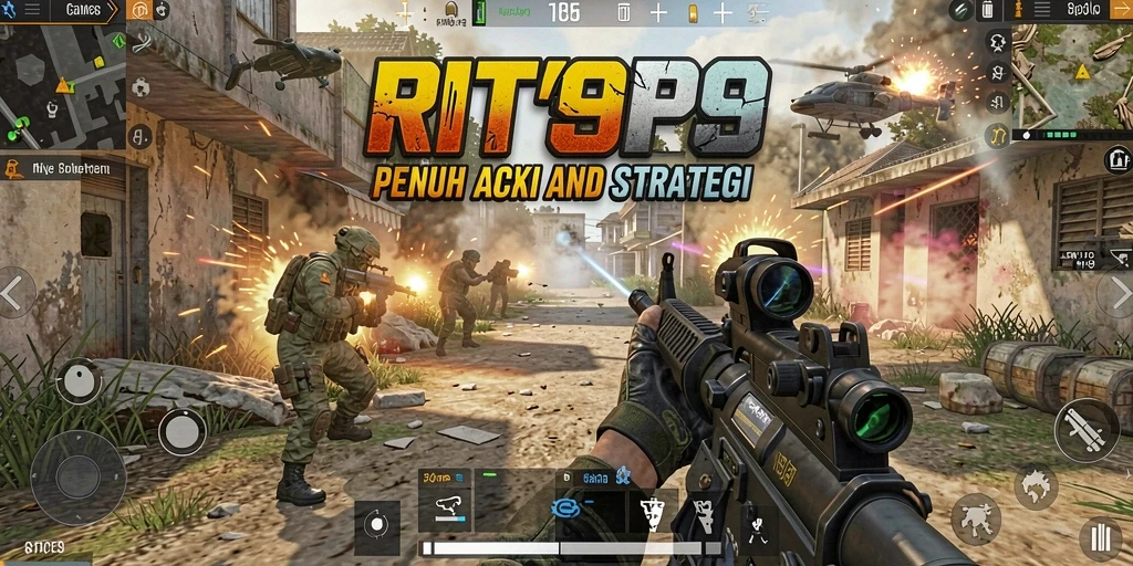 Tampilan aksi mendebarkan dari gameplay RT99 dalam mode FPS.