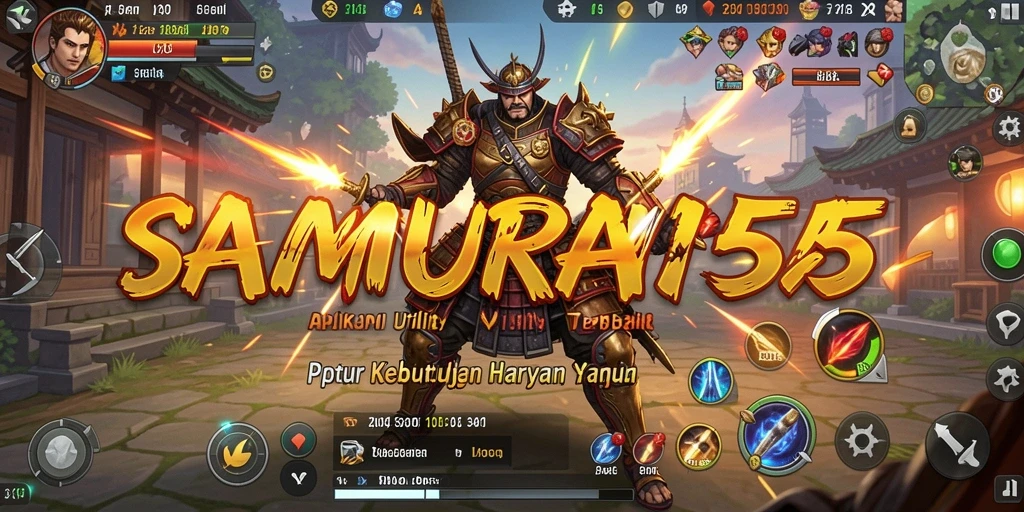 Tampilan antarmuka utama SAMURAI555 memudahkan pengguna dalam mengakses fitur.