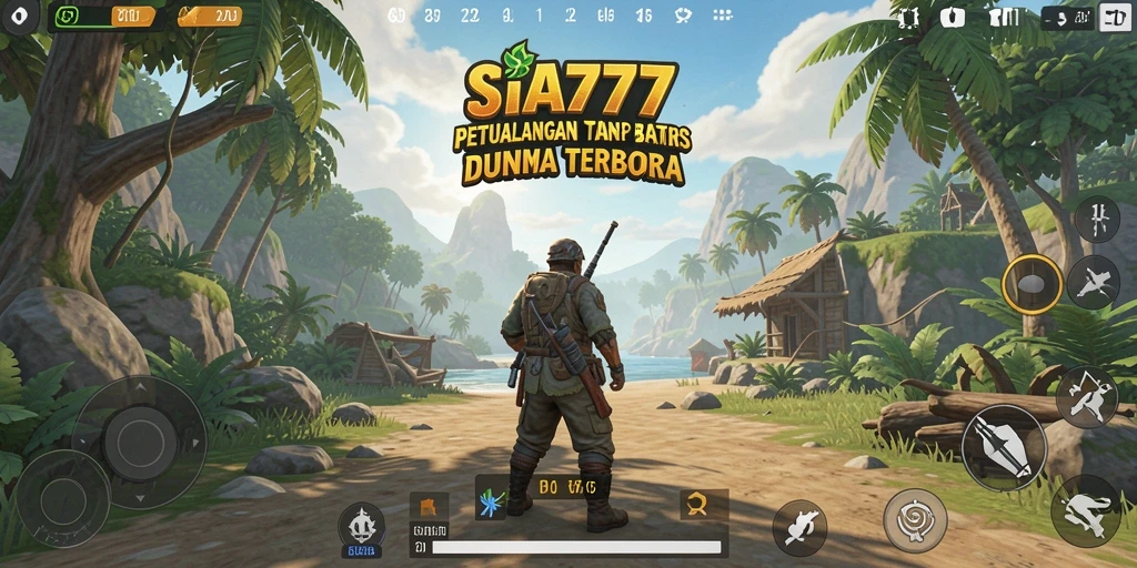 Screenshot gameplay SIA777 menunjukkan eksplorasi dunia yang luas.
