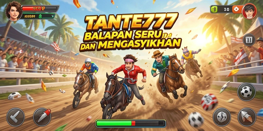 Gameplay seru dengan balapan yang menegangkan di TANTE777.