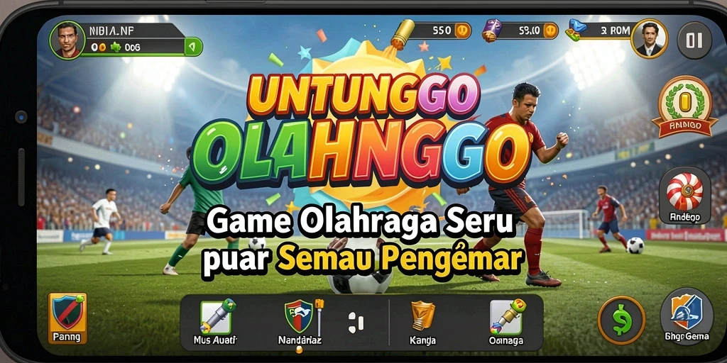 Tampilan gameplay UNTUNGGO yang seru dan interaktif.