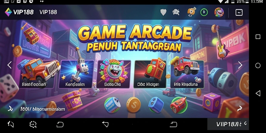 Tampilan seru gameplay VIP188 saat pemain menghadapi level menantang.