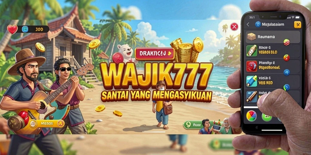 Tampilan gameplay WAJIK777 yang ceria dan mengasyikkan.