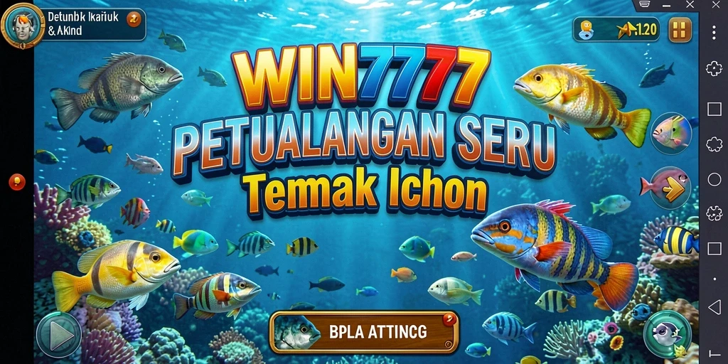 Tampilan gameplay Tembak Ikan yang seru dan penuh warna.