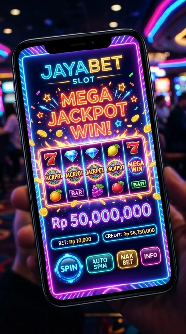 Tampilan beranda aplikasi jayabet yang intuitif.